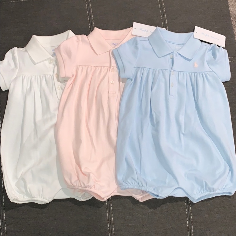 Bundle of 3 Ralph Lauren Baby Girl Summer Outfits